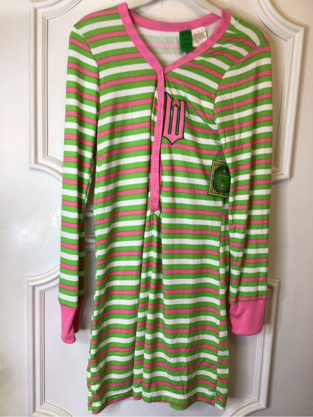WICKED Long Sleeve Pajama Romper Size L NWT
